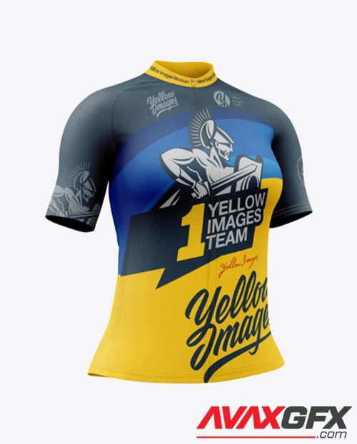 Womens Cycling Jersey Mockup 45562