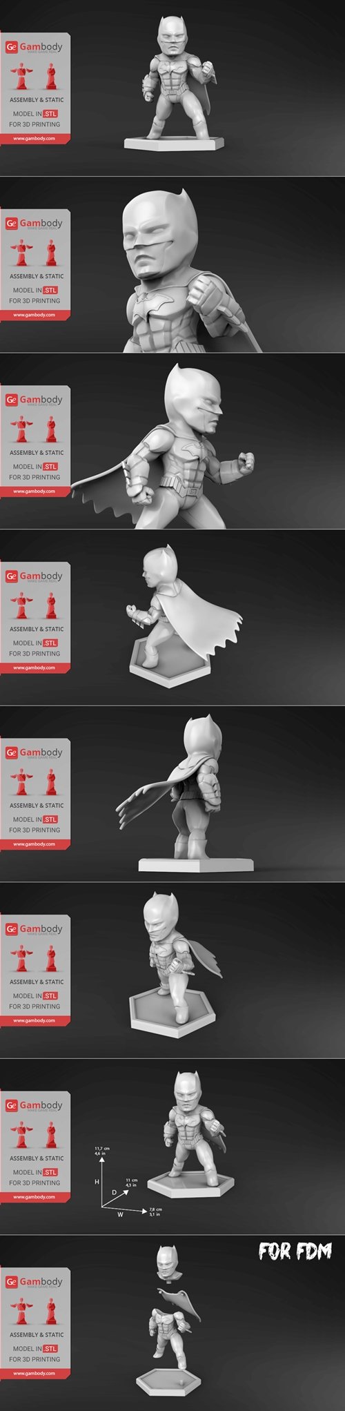 Chibi Batman – 3D Printable STL