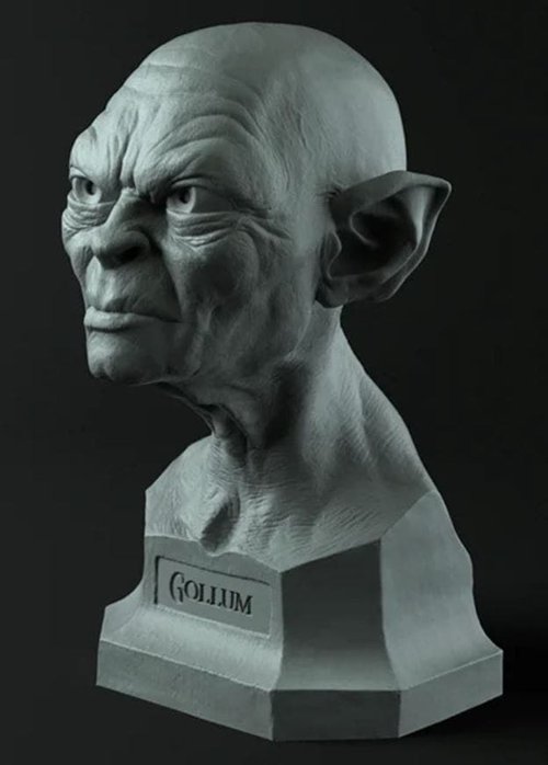 Gollum Bust – 3D Printable STL