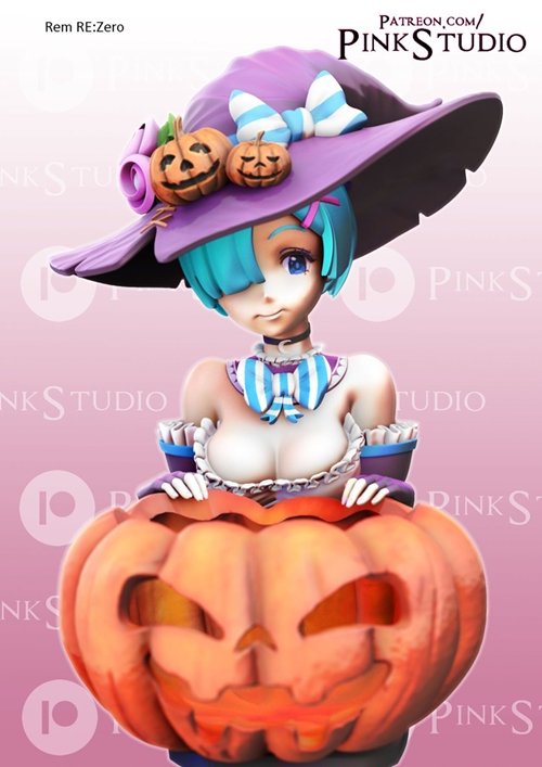 Halloween Rem Re:zero – 3D Printable STL