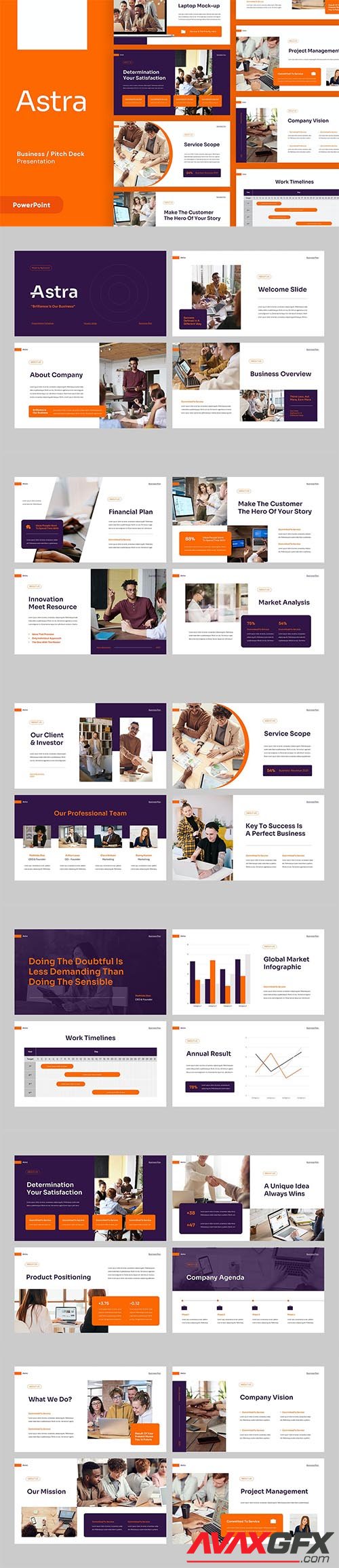 ASTRA - Business Plan - Powerpoint, Keynote and Google Slides Template