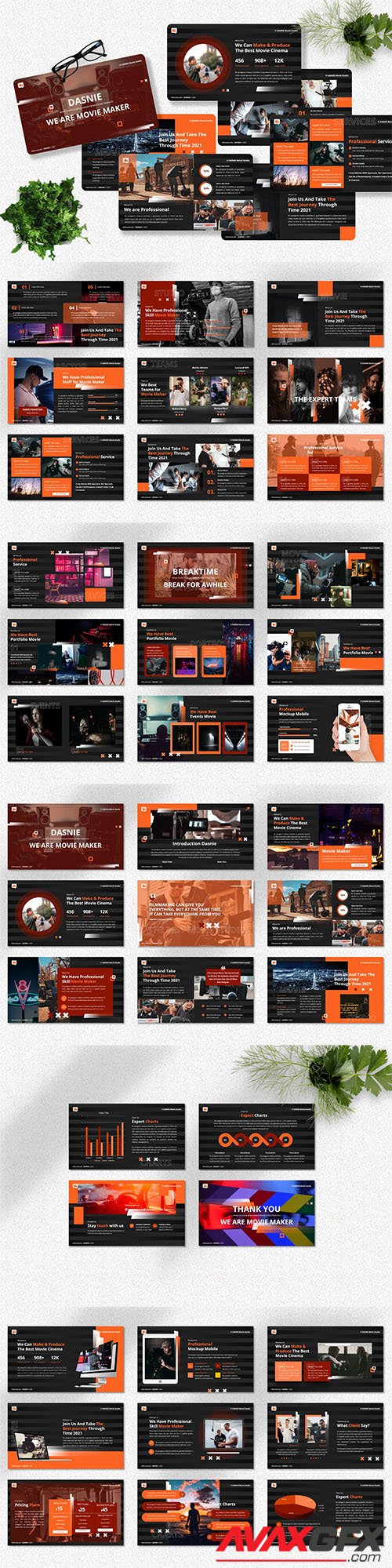 Dasnie - Movie Studio Powerpoint, Keynote and Google Slides Template