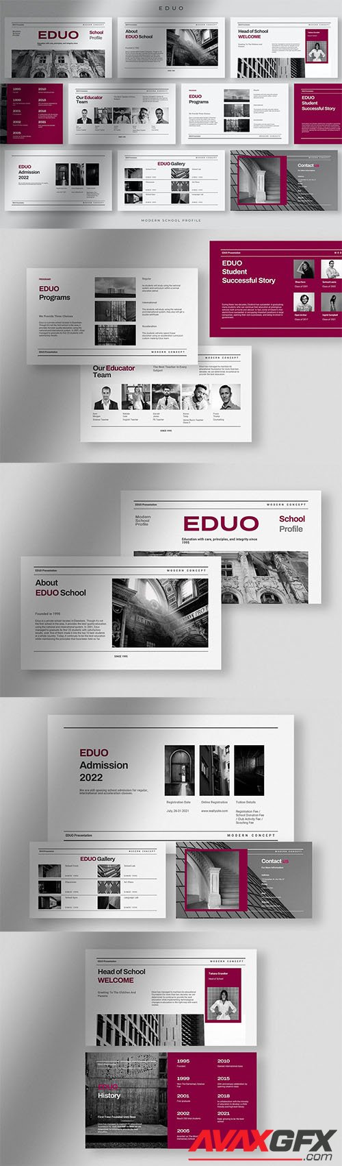 Eduo - Modern School Profile Presentation Template UDH7ZVQ