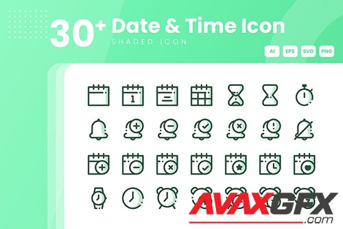 30+ Date & Time Icon Collection UV6AN3E