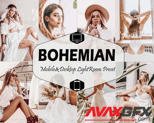 25 Bohemian Mobile & Desktop Lightroom Presets