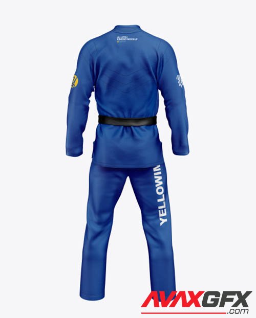 Jiu Jitsu Kimono Mockup (Back View) 40810