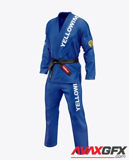 Jiu Jitsu Kimono Mockup (Half Side View) 40933