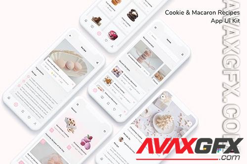 Cookie & Macaron Recipes App UI Kit XQGWUYJ