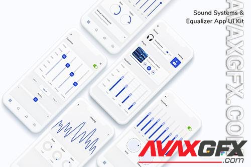 Sound Systems & Equalizer App UI Kit N6733JP