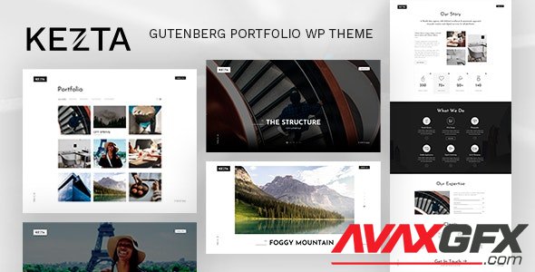 ThemeForest - Kezta v1.1 - Gutenberg Portfolio for WordPress - 29169822