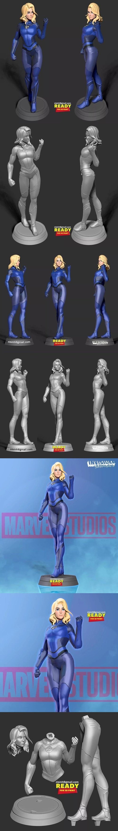 Invisible Woman – 3D Printable STL