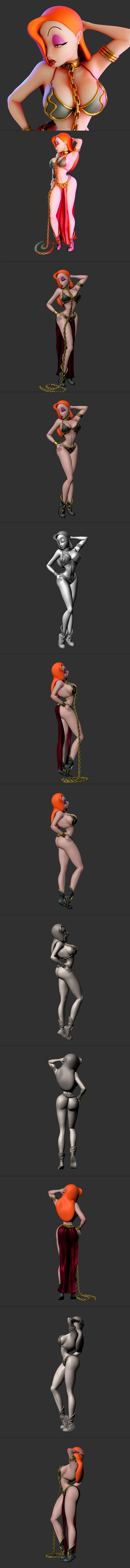 Princess Jessica Slave Girl – 3D Printable STL