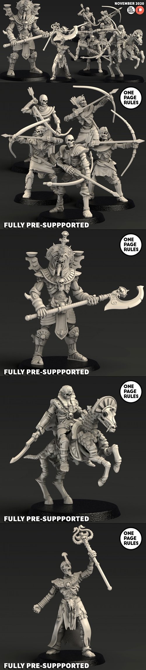 One Page Rules November 2020 – 3D Printable STL