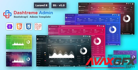 ThemeForest - Dashtreme v1.0 - Laravel 8+ Bootstrap5 Admin Template (Update: 2 May 21) - 31701888
