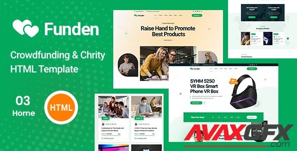 ThemeForest - Funden v1.0 - Crowdfunding & Charity HTML5 Template - 33265938