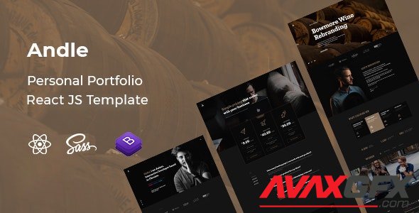 ThemeForest - Andle v1.0 - Personal Portfolio React JS Template - 32294568