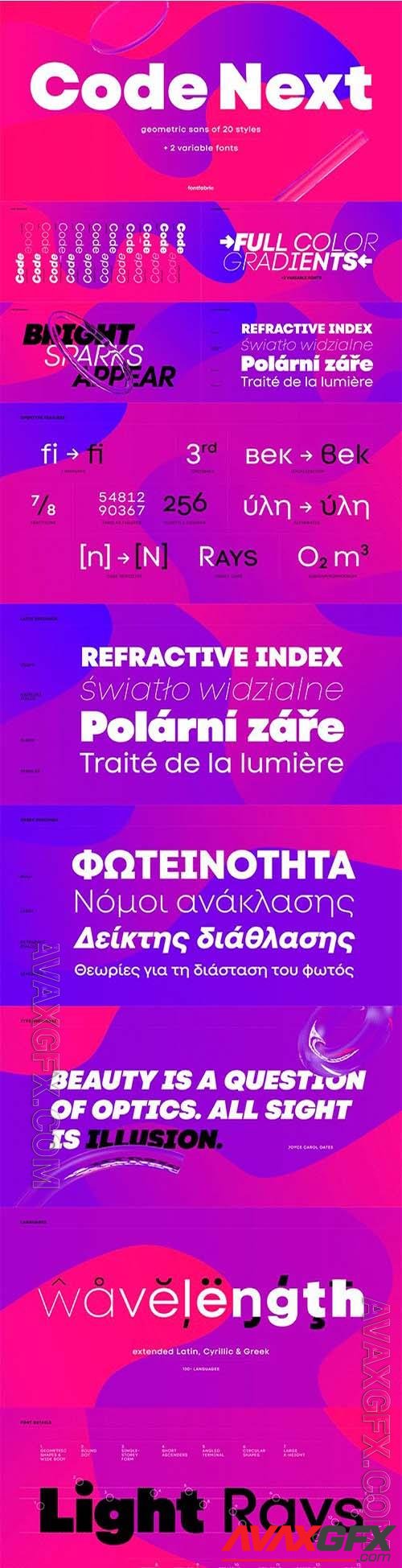 Code Next font family