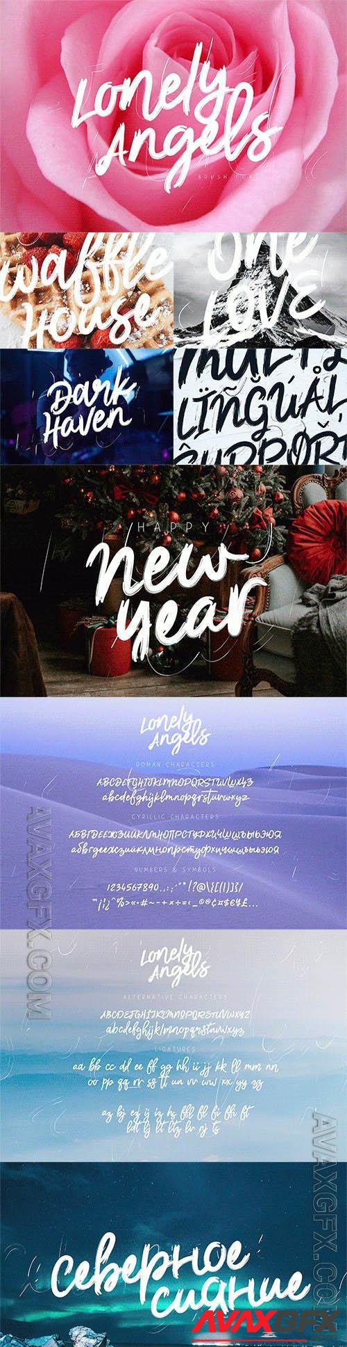 Lonely Angels Brush Font 5706352