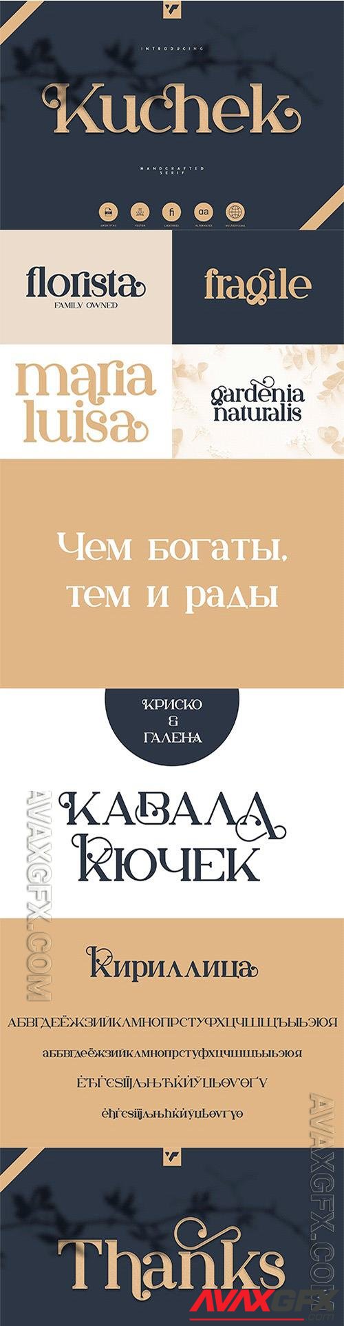 Kuchek - Handcrafted Serif Font 5761956