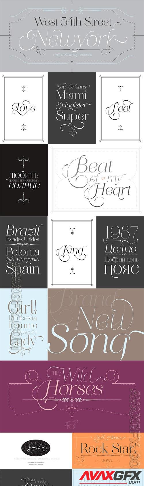 Aire font family