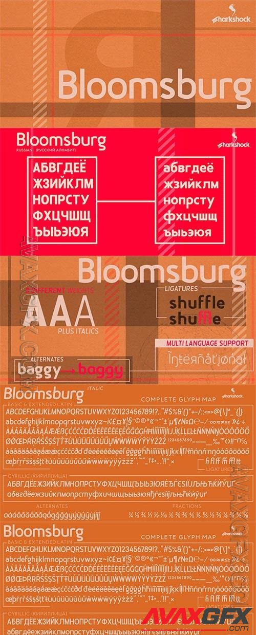 Bloomsburg font family