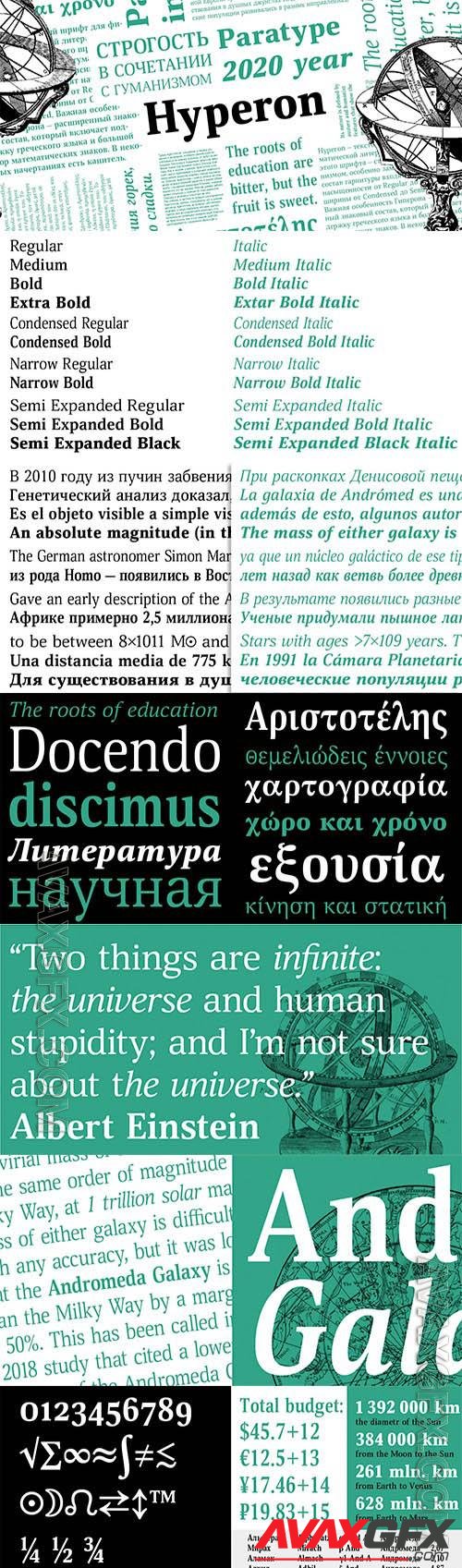 Hyperon font family