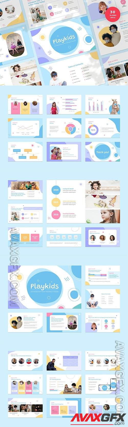 Kid Entertainment Center Powerpoint, Keynote and Google Slides Template