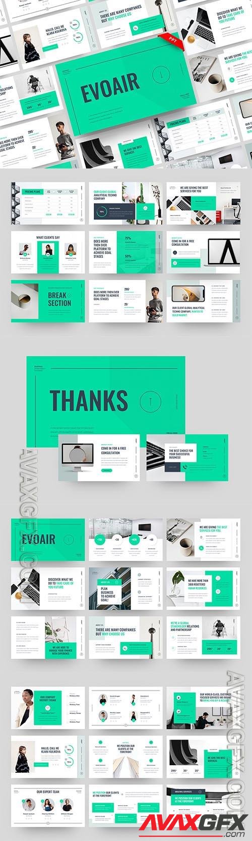 EVOAIR - Business Powerpoint, Keynote and Google Slides Template
