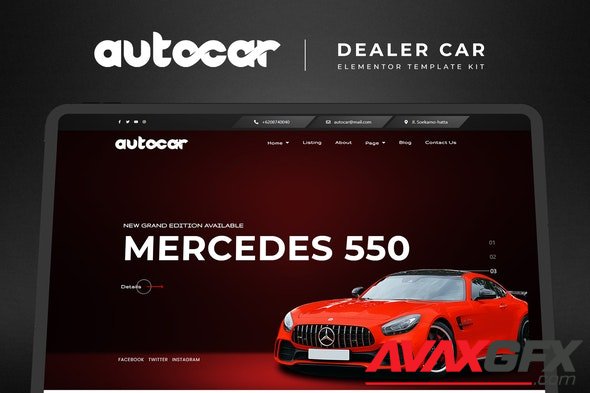 ThemeForest - Autocar v1.0.0 - Car Dealer Elementor Template Kit - 33258085