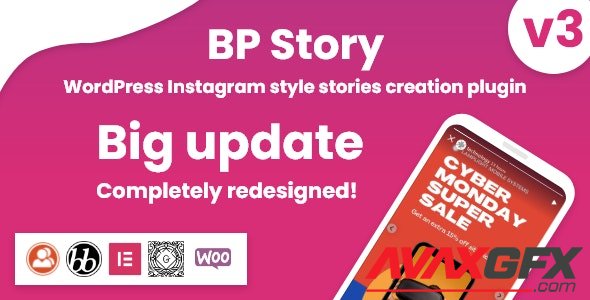 CodeCanyon - Instagram style stories for WordPress - BP Story v3.1.3 - 29909843