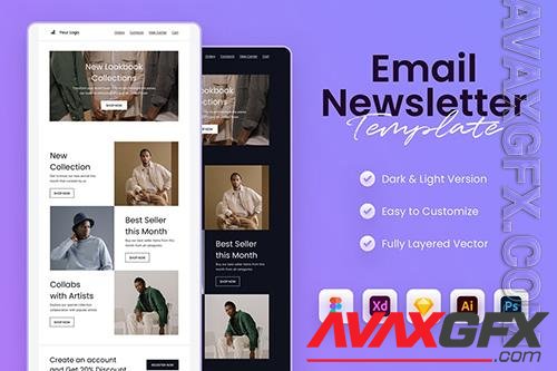 Minimal Email Newsletter Template 6ECK7MW