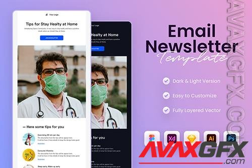 Healthcare Email Newsletter Template ZSLXZA6