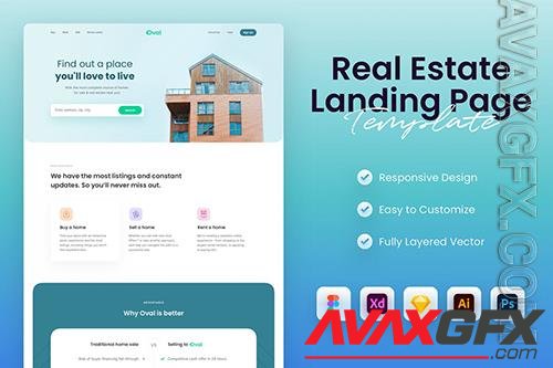 Real Estate & Property Landing Page K8VS9HH