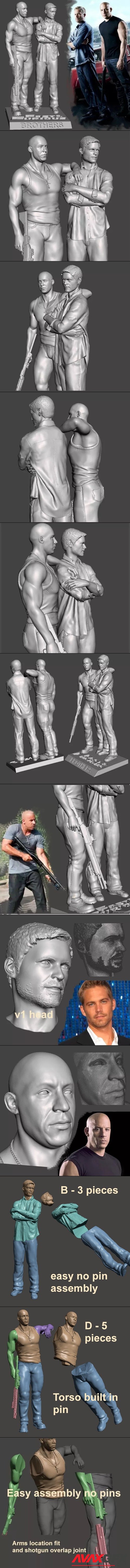 Brothers – FandF – 3D Printable STL