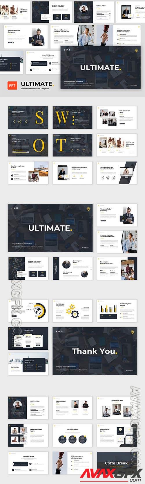 Ultimate - Business Powerpoint, Keynote and Google Slides Template