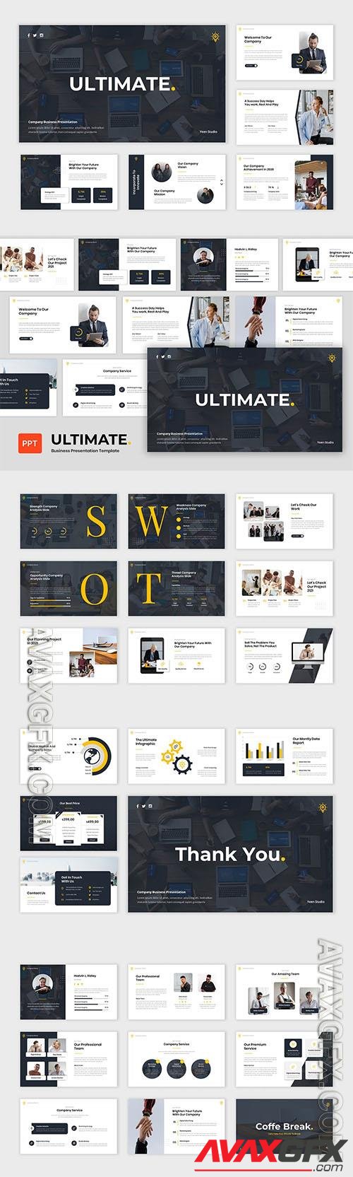 Blastery - Business Presentation Powerpoint, Keynote and Google Slides Template