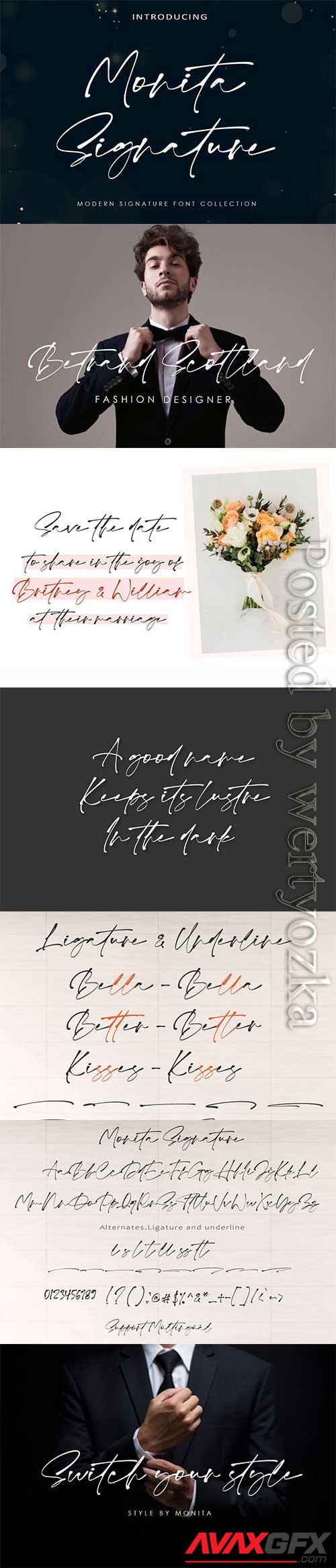 Creativemarket Font Monita Signature