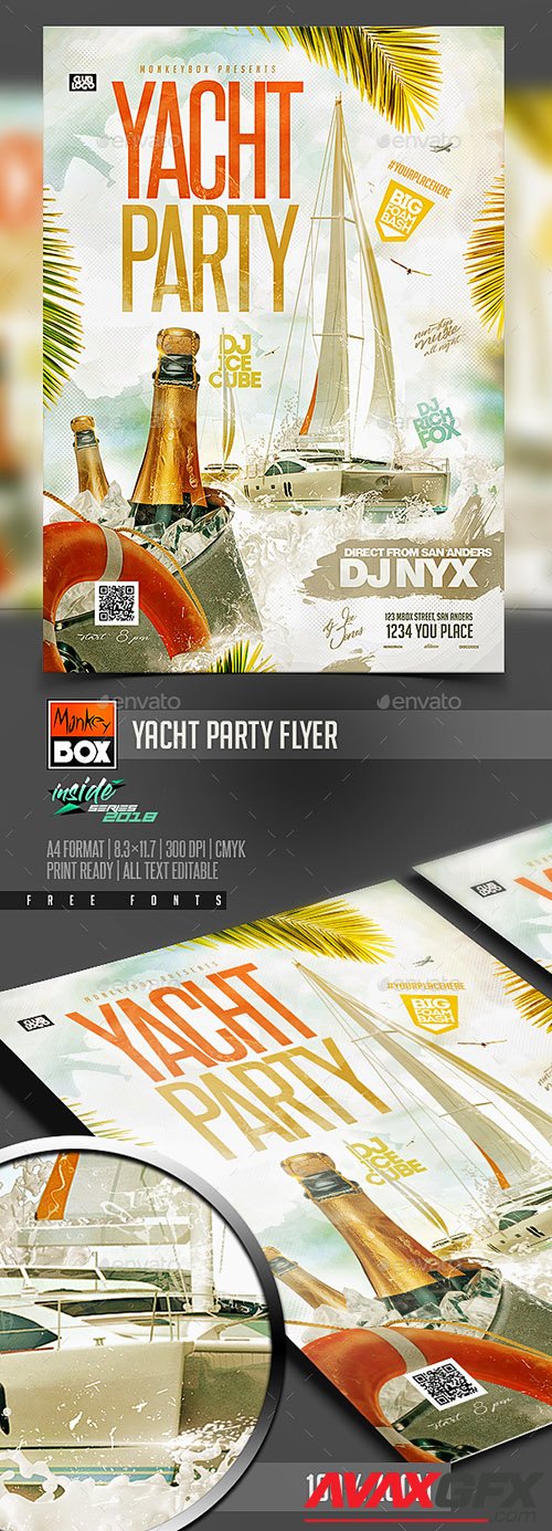 Graphicriver - Yacht Party Flyer 22219770