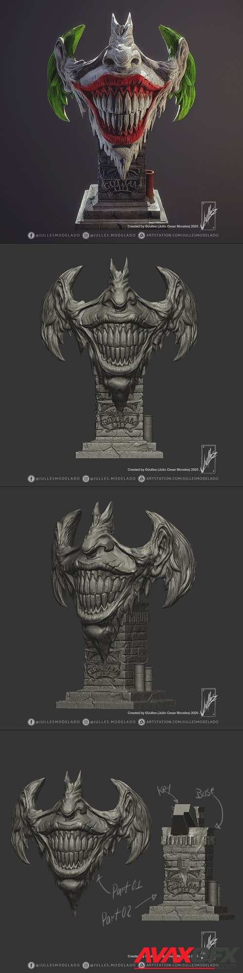 Joker Face – 3D Printable STL