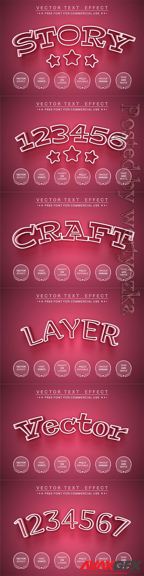 Pink Story - Editable Text Effect, Font Style