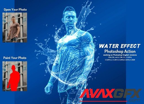 Water Effect Photoshop Action - 6379909