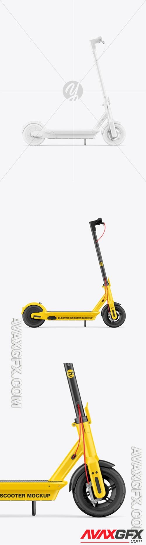 Electric Scooter Mockup - Side View 86300 TIF