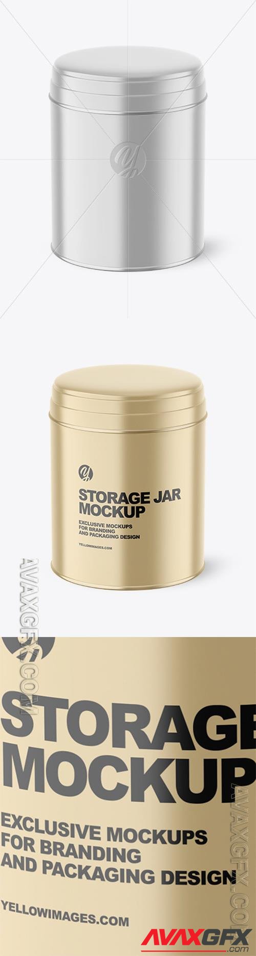 Metallic Storage Jar Mockup 86323 TIF
