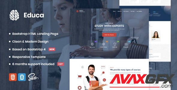 ThemeForest - Educa v1.0 - Landing Page Template - 32068501