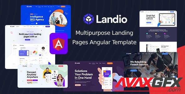 ThemeForest - Landio v1.0 - Multipurpose Landing Page Angular Template - 33360584