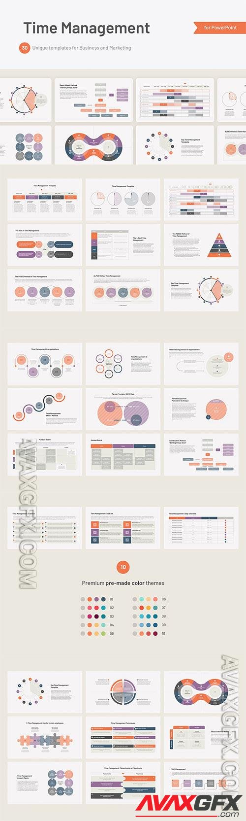 Time Management Powerpoint, Keynote and Google Slides Template