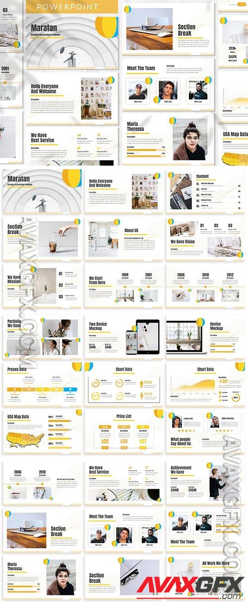 Maratan - Business Powerpoint, Keynote and Google Slides Template