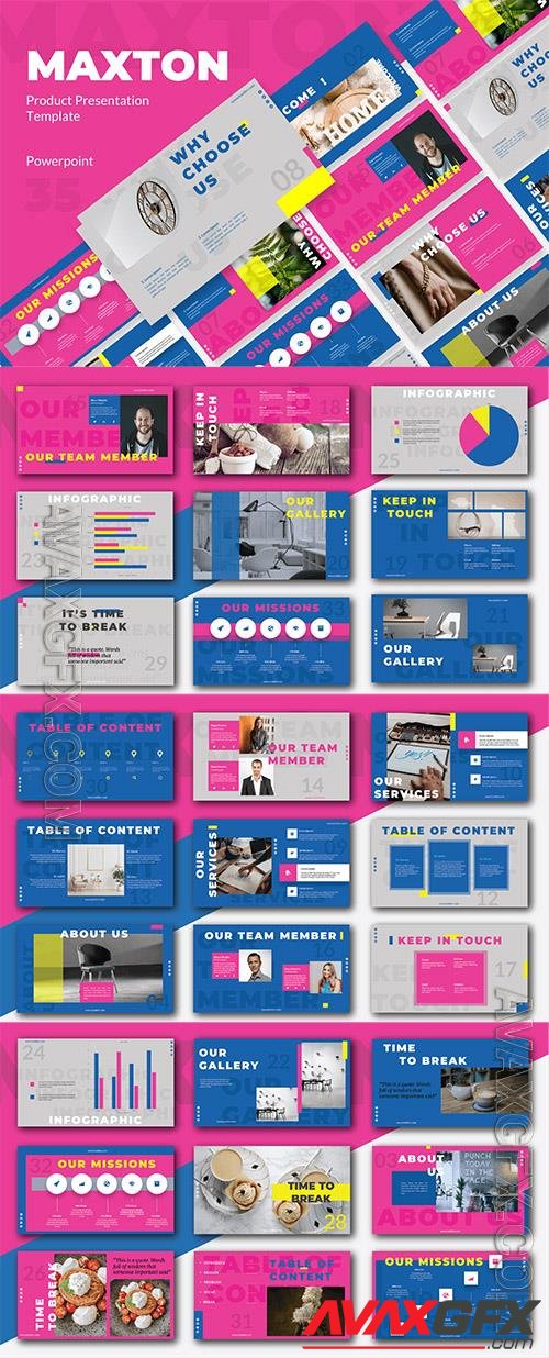 Product Presentation Powerpoint, Keynote and Google Slides Template