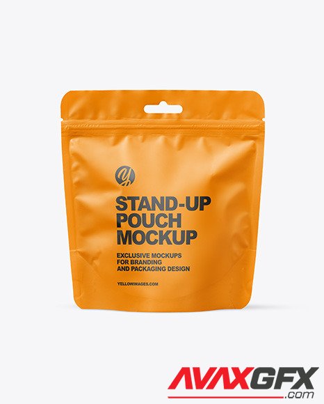 Matte Stand-up Pouch Mockup 86759