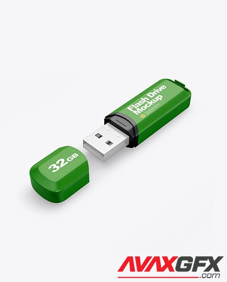 Textured USB Flash Drive Mockup 86761